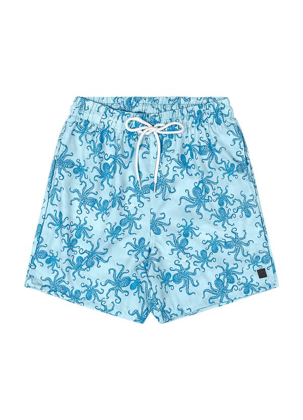 Rezzato - Bermuda Leve Estampada Teen Masculino Azul