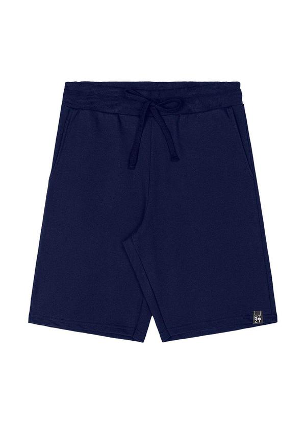 Rezzato - Bermuda Moletom Básica Teen Masculino Azul 1