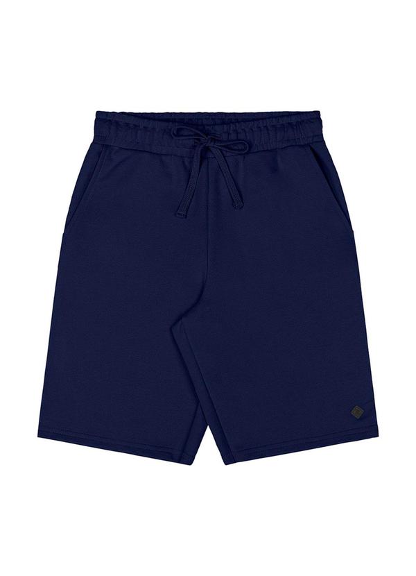 Rezzato - Bermuda Moletom Casual Teen Masculino Azul