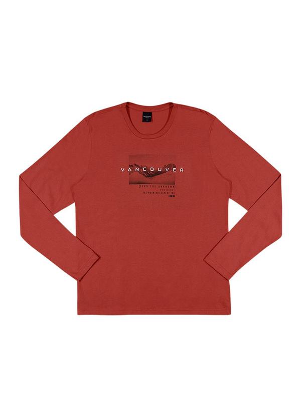 Rezzato - Blusa Estampada Vancouver Masculino Vermelho