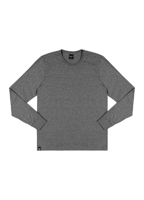 Rezzato - Blusa Manga Longa Lisa Masculino Cinza 3
