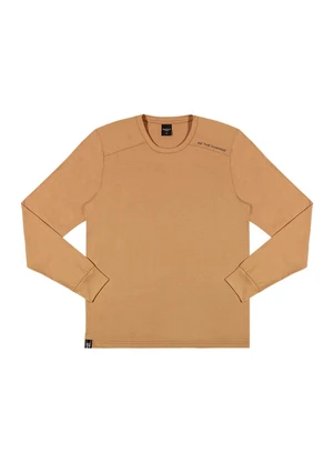 Outlet - Blusa Manga Longa Lisa Masculino Marrom - OUTLET