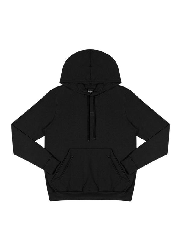 Rezzato - Blusão com Capuz Moletom Masculino Preto