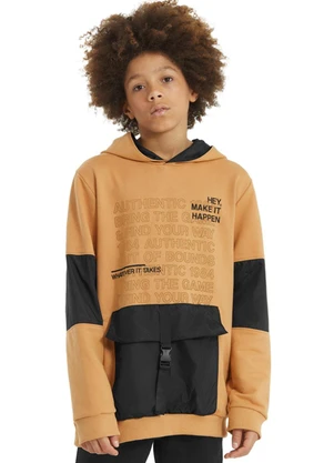 Lemon - Blusão Teen Menino Marrom - LEMON