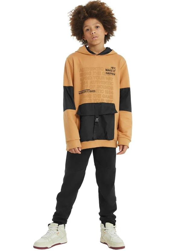 Lemon - Blusão Teen Menino Marrom 2