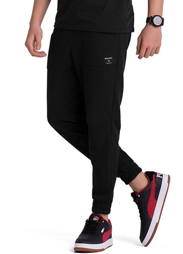 Rezzato - Calça Jogger Bolsos Frontais Masculino Preto