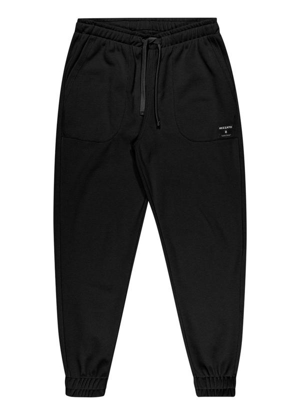 Rezzato - Calça Jogger Bolsos Frontais Masculino Preto 3
