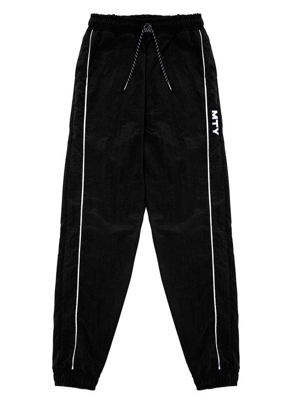 Minty - Calça Juvenil Masculina em Microfibra Preto