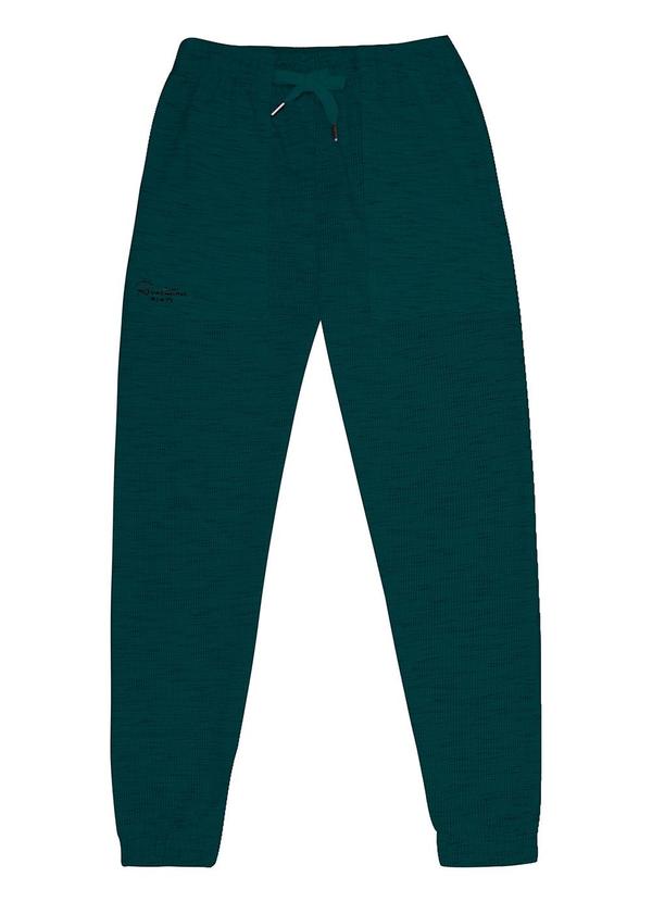 Minty - Calça Juvenil Masculina em Moletinho Verde