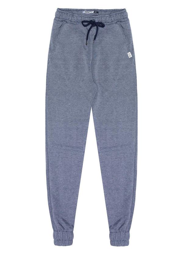 Minty - Calça Juvenil Masculina em Moletom Azul