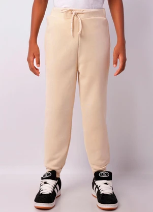 Torra - Calça Moletom Juvenil com Cordão Bege - TORRA