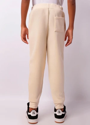 Torra - Calça Moletom Juvenil com Cordão Bege - TORRA