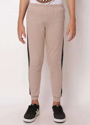 Torra - Calça Moletom Juvenil Jogger Sortida Bege - TORRA