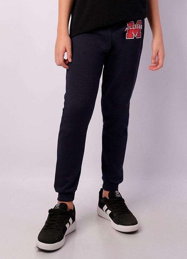 Torra - Calça Moletom Juvenil Jogger Sortida Marinho