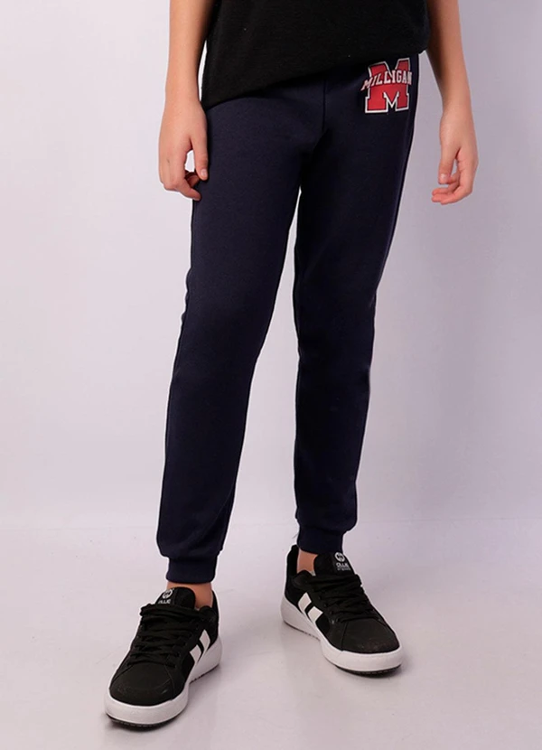 Torra - Calça Moletom Juvenil Jogger Sortida Marinho