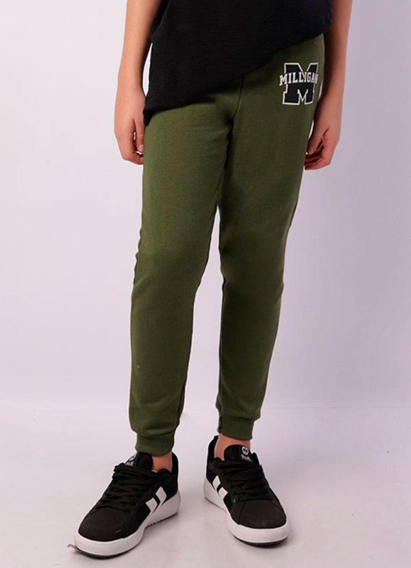Torra - Calça Moletom Juvenil Jogger Sortida Verde