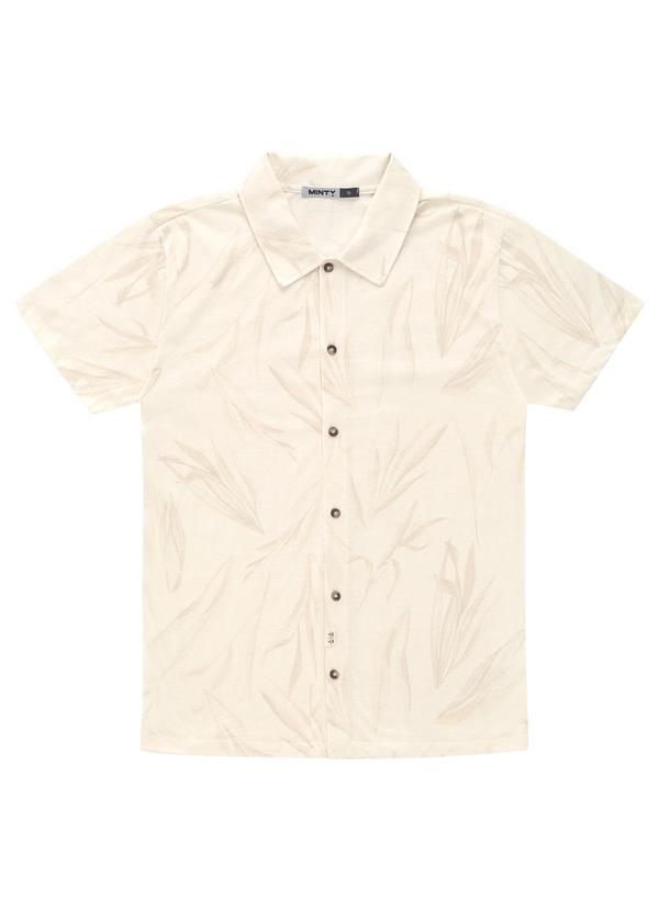 Minty - Camisa Juvenil Masculina Bege