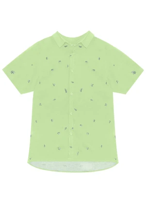 Minty - Camisa Juvenil Menino em Viscose Verde - MINTY