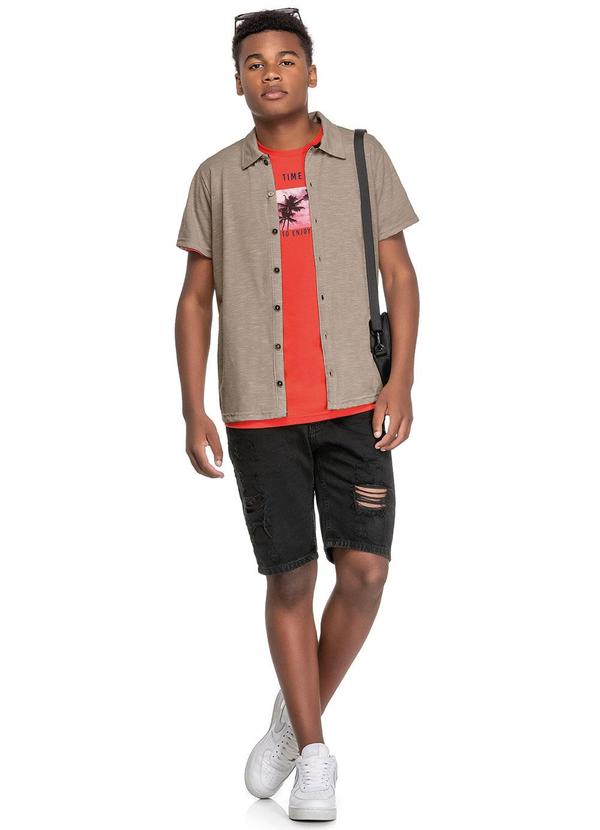 Elian - Camisa Juvenil Menino Beats Detalhada Elian Marro 2