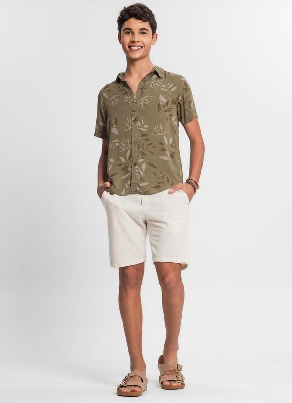 Minty - Camisa Juvenil Menino em Viscose Verde 3
