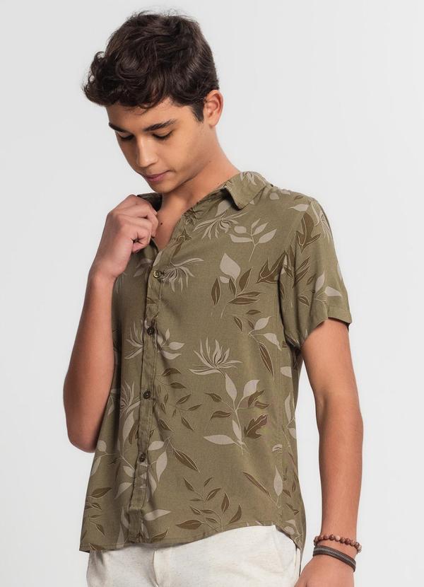 Minty - Camisa Juvenil Menino em Viscose Verde 4