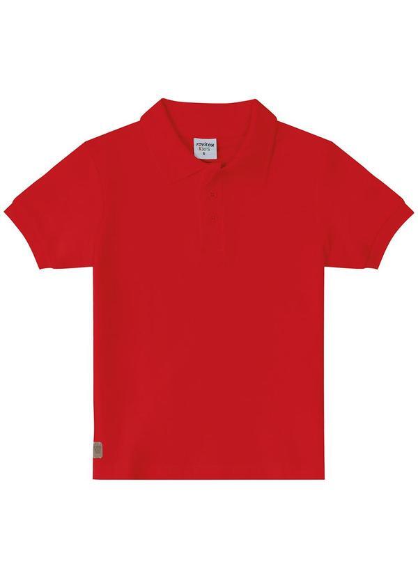 Rovi Kids - Camisa Polo Infantil Kids Vermelho