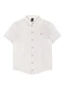 Outlet - Camisa Texturizada Lisa Teen Masculino Branco - variação: Branco