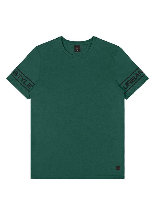 Rezzato - Camiseta com Mangas Estampadas Teen Verde