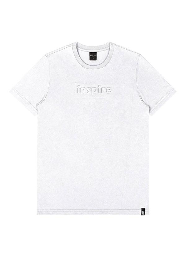 Rezzato - Camiseta com Relevo Teen Masculino Branco 1