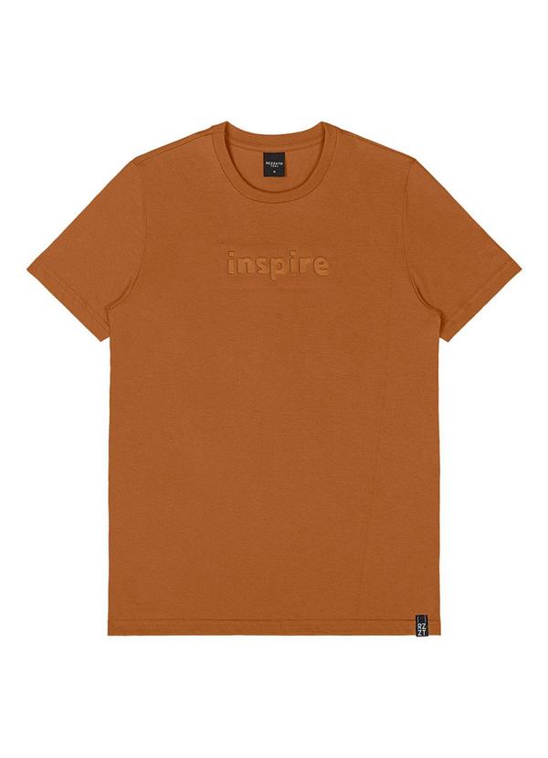 Rezzato - Camiseta com Relevo Teen Masculino Marrom