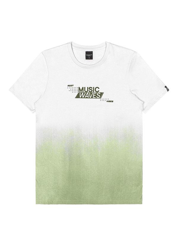Rezzato - Camiseta Degradê Music Teen Masculino Branco