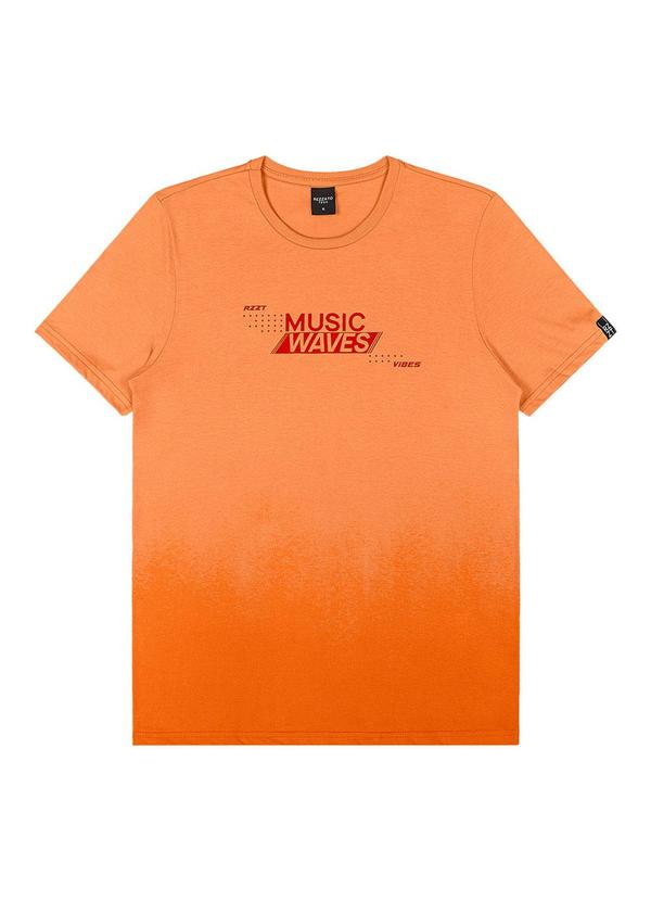 Rezzato - Camiseta Degradê Music Teen Masculino Laranja