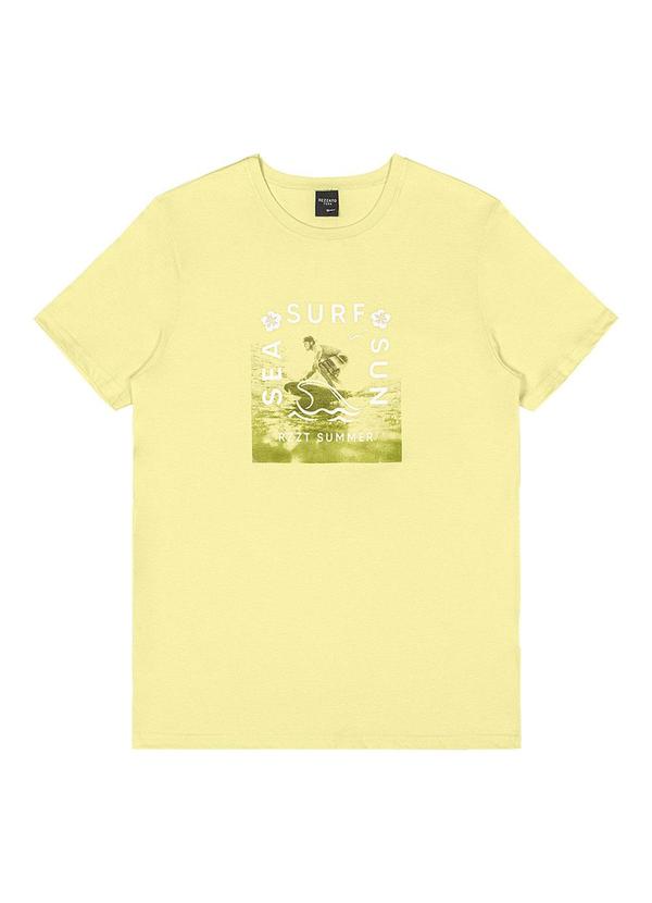 Rezzato - Camiseta Estampa Surf Teen Masculino Amarelo
