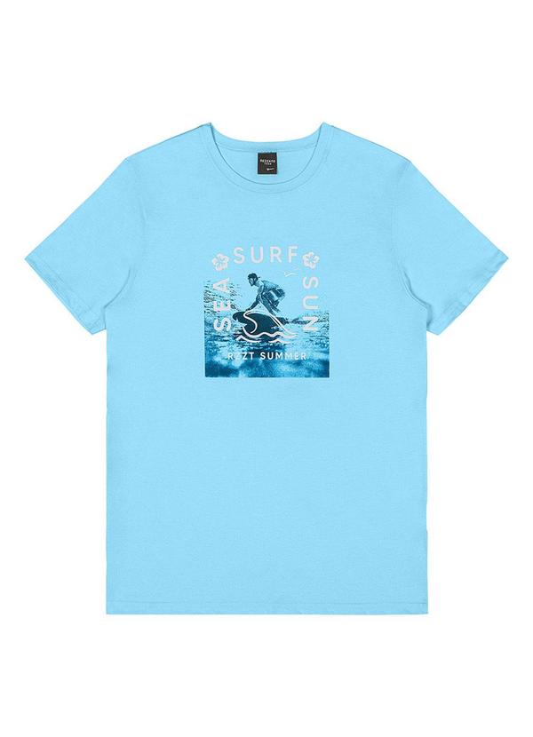 Rezzato - Camiseta Estampa Surf Teen Masculino Azul