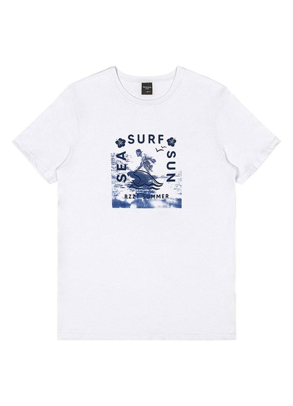 Rezzato - Camiseta Estampa Surf Teen Masculino Branco