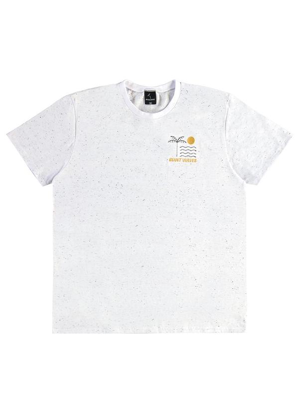 Malwee Kids - Camiseta Giant Waves em Botonê Teen Branco