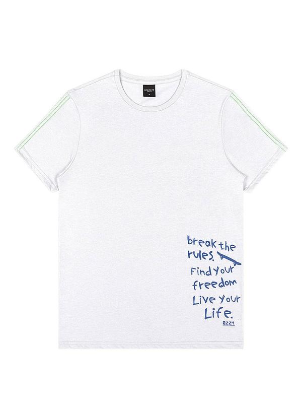 Rezzato - Camiseta Inspiradora Teen Masculino Branco