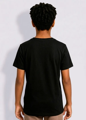 Torra - Camiseta Juvenil Algodão Estampa Coringa Preta - TORRA