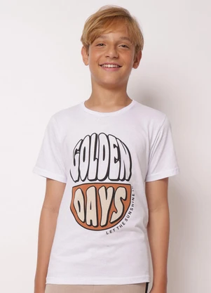 Torra - Camiseta Juvenil Algodão Estampa Frontal Branca - TORRA