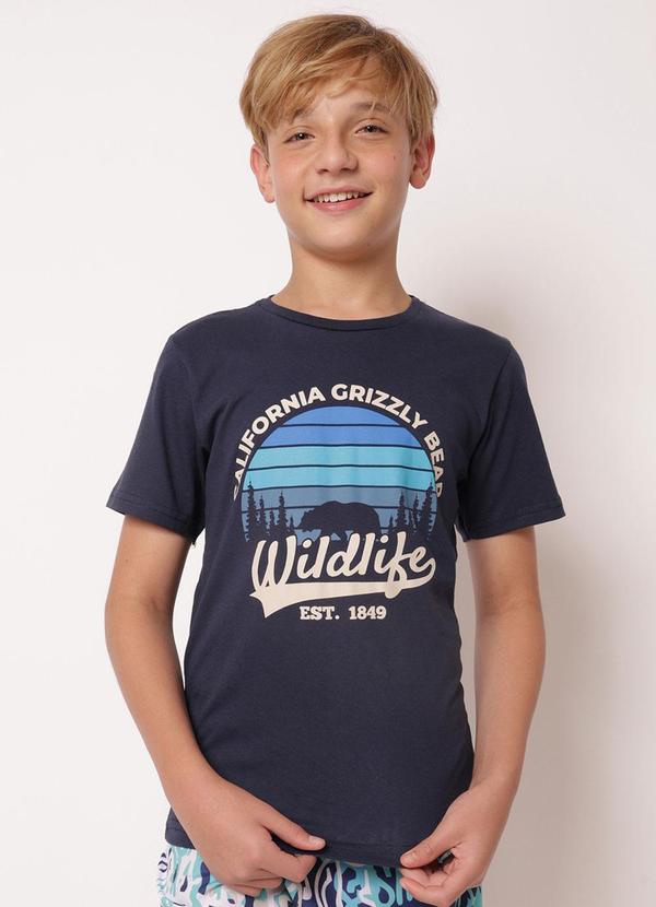 Torra - Camiseta Juvenil Estampa California Marinho