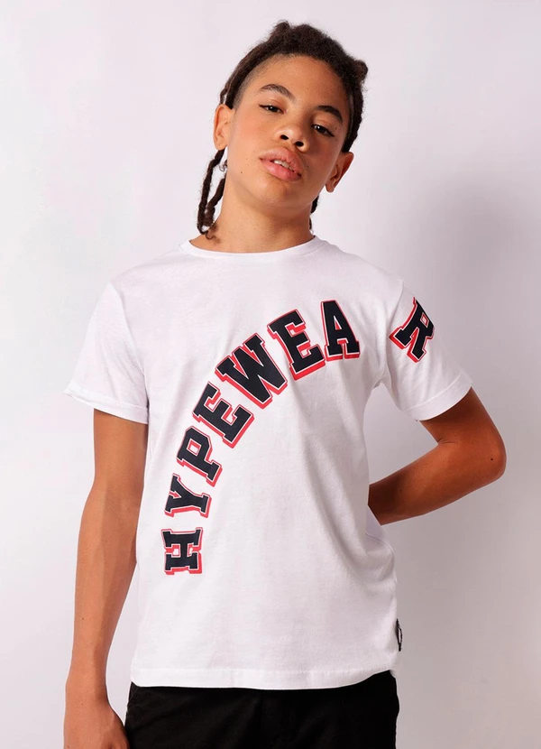 Torra - Camiseta Juvenil Estampa Frontal Branca