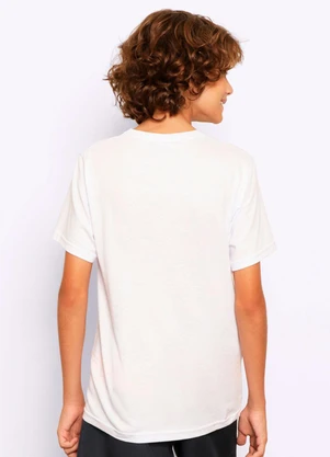 Torra - Camiseta Juvenil Estampa Tropical Branca - TORRA