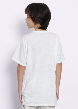 Torra - Camiseta Juvenil Manga Curta Texturizada Branca - TORRA