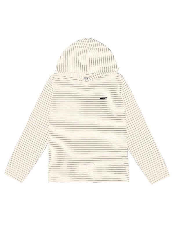 Minty - Camiseta Juvenil Manga Longa com Capuz Bege