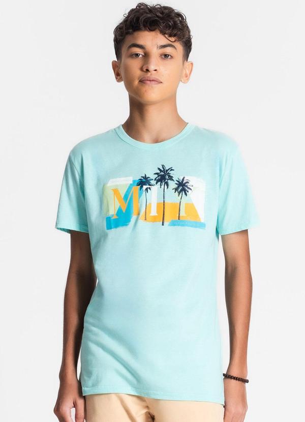 Minty - Camiseta Juvenil Masculina Azul