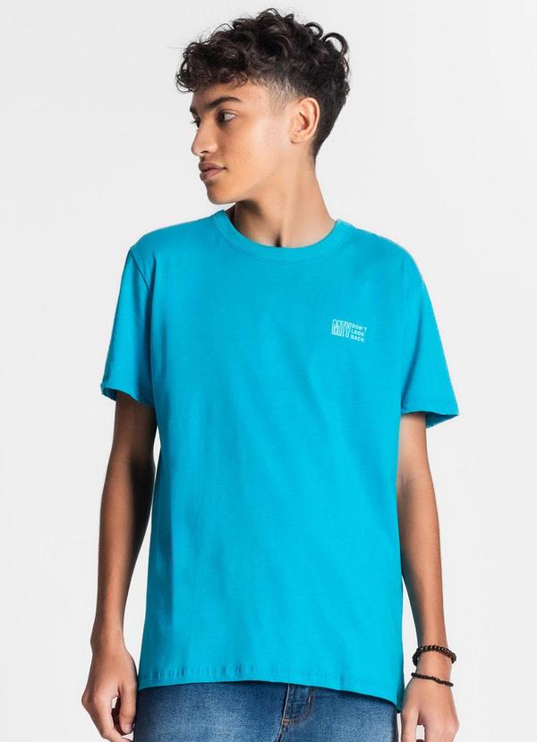 Minty - Camiseta Juvenil Masculina Azul