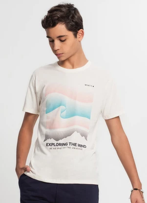 Minty - Camiseta Juvenil Masculina Bege - MINTY