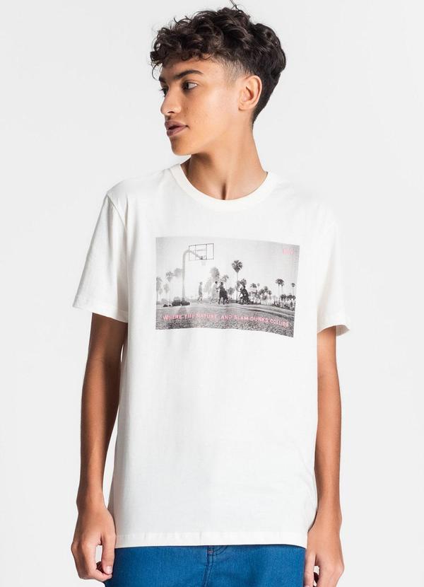 Minty - Camiseta Juvenil Masculina Bege 1