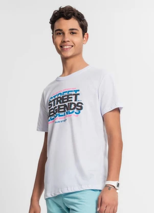 Minty - Camiseta Juvenil Masculina Branco - MINTY