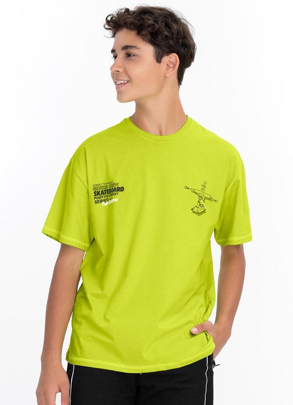 Minty - Camiseta Juvenil Masculina em Meia Malha Verde